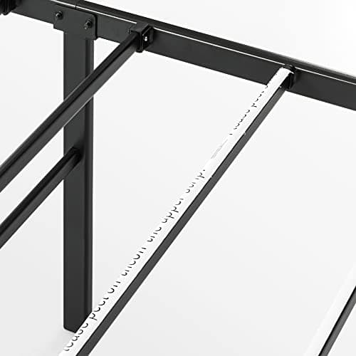 Best Price Mattress Full 18 Inch Black Metal Platform Bed Frame 8