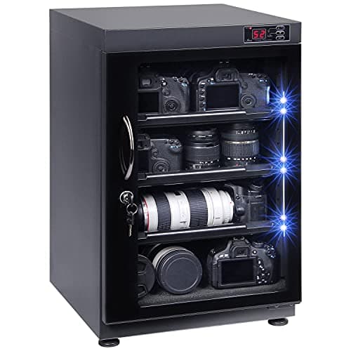 T.A.P 88L Digital Control Dehumidify Dry Cabinet Box Storage for Camera & Lens Equipment Storage