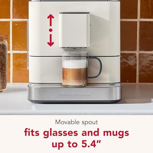 KitchenAid Fully Automatic Espresso Machine KF6, KES8556PL, Porcelain White 9