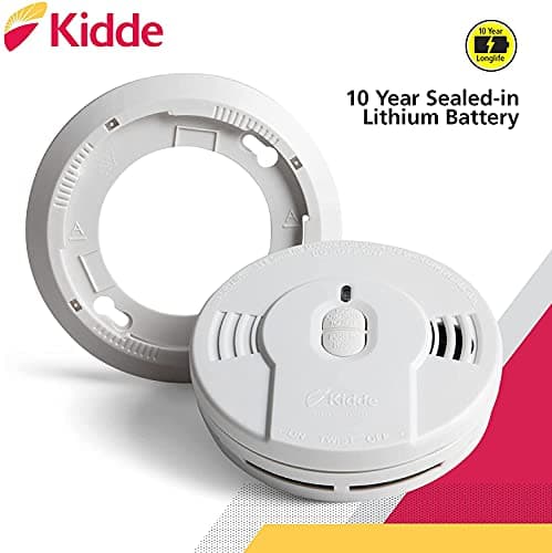 Kidde Smoke Detector, 10-Year Battery, LED Indicators, Replacement Alert, Test-Reset Button 5