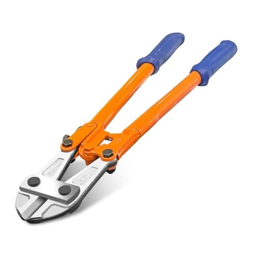 WADFOW 18" Medium Size Bolt Cutter: Soft Grip Rubber Ergonomic Handle Cutters Cutting Fence, Steel Wire, Chain, Screws, Rivet and Medium Padlock, Heavy-Duty