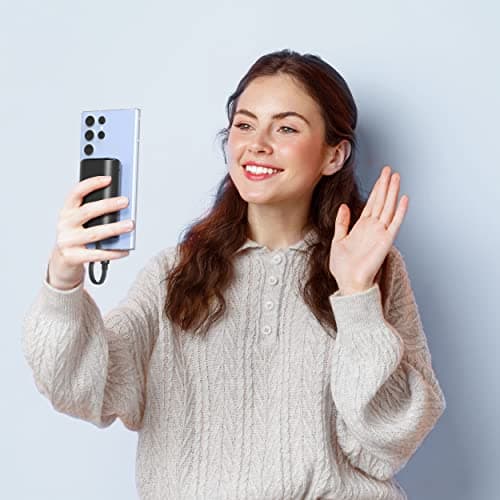 iWALK Portable Charger 9600mAh 18W PD Fast Charging, Power Bank with Built-in USB-C Cable & LED Display, External Battery Pack for Android Mobile Phone, iPhone 15, S23/ S22, Pixel 7, LG, Note 6