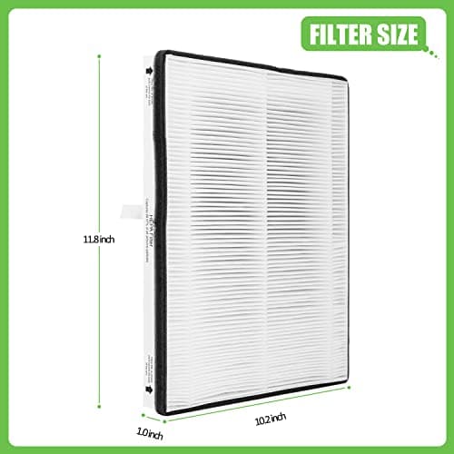 Hichoryer MD1-0022 Replacement Filter, Compatible with Vornado Air Purifier Models AC300, AC350, AC500, AC550, PCO200, PCO300 and PCO500, 2 HEPA Filter MD1-002 + 4 Pre-Filter MD1-0023 6