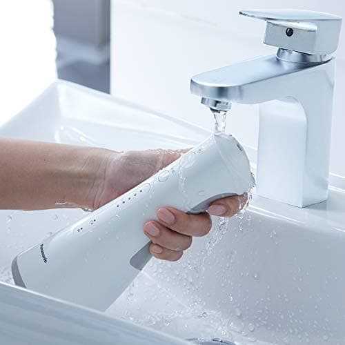Panasonic Professional Cordless Water Flosser for Dental, Bridge and Orthodontic Care, Portable Oral Irrigator with Ultrasonic Cleaning – EW1511W (White) 10