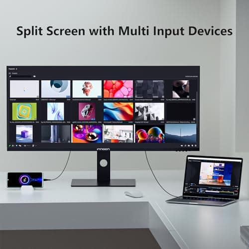 INNOCN 40 Inch Ultrawide Monitor 3440 x 1440p 144Hz PC Desktop Gaming Display, USB Type C 90W, HDMI, DisplayPort, HDR400, Built-in Speaker, Tilt/Height Adjustable - Black 4