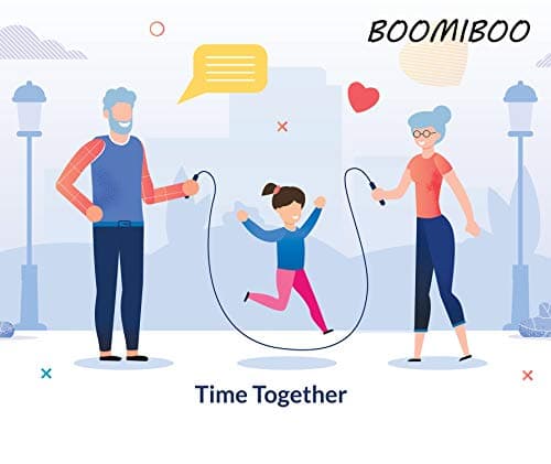 BOOMIBOO Jump Rope, Adjustable Jump Ropes,Skipping Rope Tangle-Free Rapid Speed with Ball Bearings for Women Men Kids,Exercise & Slim Body Jumprope at Home School Gym 7
