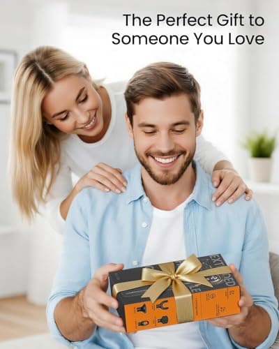 NAPRE Massage Gun with Extension Handle & 3 Adjustable Angles,Deep Tissue Back Massage for Neck/Shoulders/Waist/Legs/Body Pain Relief,Handheld Percussion Muscle Massager,6 Heads & Silent,Black 9