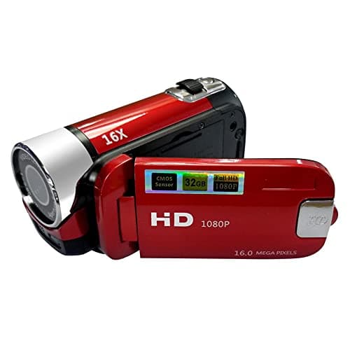 Andoer Portable 1080P High Definition Digital Video Camera DV Camcorder 16MP 2.7 Inch LCD Screen 16X Digital Zoom Built-in Battery