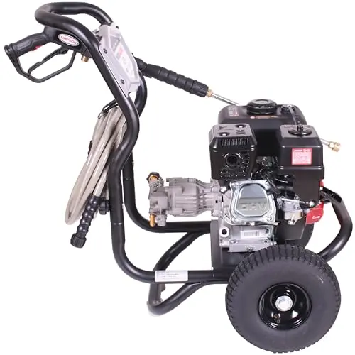Simpson 3400 PSI Gas Pressure Washer, 2.5 GPM Residential Power Washer, Cold Water, 25' Hose, Clean Machine, 49-State Compliant (CM61083) 15