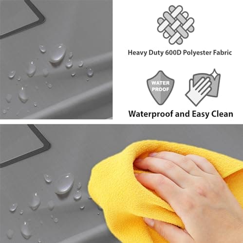 Simple Houseware 4-Bag Heavy Duty Laundry Sorter Rolling Cart, Dark Grey 6