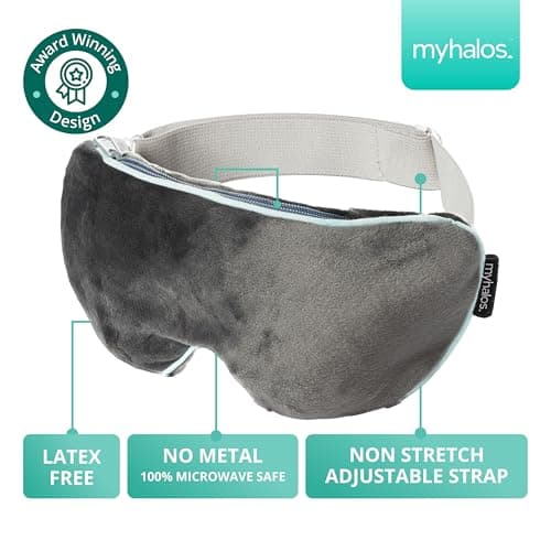 MyHalos® Heated Eye Mask for Dry Eyes - Steam Warm Compress for Eyes - Remove Styes, Chalazion Therapy Warming and Heating Pad Hot Compress - Moist Heat Mask for Blepharitis & MGD - FSA|HSA Eligible 7