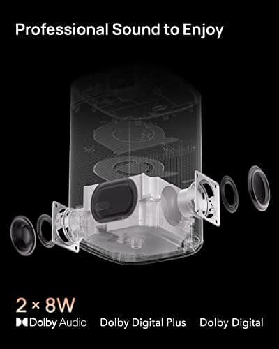 XGIMI MoGo 2 Portable Projector, Mini Projector with Wifi and Bluetooth, 400 ISO Lumens Movie Projector, Android TV 11.0, 2X8W Speakers, Auto Focus, Object Avoidance, and Screen Adaption 5