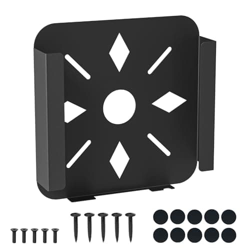 BYMECOST Mac mini VESA Mount, Mount Behind Monitor for Mac mini 2011 to 2023 M2 Pro, Wall Mount Stand Heat Dissipation Design Anti-Scratch, Wall Mount, Multiple Install Ways