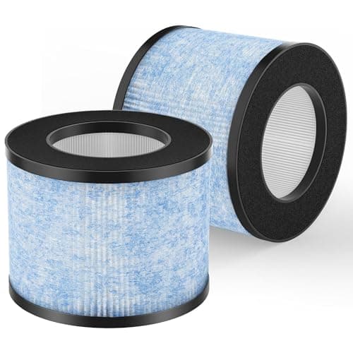 Skydiras 2 Pack MA-01CW Replacement Filter, Compatible with Miko Ibuki Air Purifier C102, H13 True HEPA