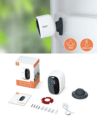 Dzees Wireless Security Camera Outdoor with Magnetic Mount, 4MP Battery Powered Security Cameras Wireless Outdoor for Home Security, AI Motion Detection/2-Way Talk/Color Night Vision/Ip66/Cloud/SD 7
