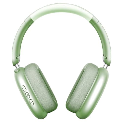 Wentronic Y01 Wireless Noise Canceling Headphones Bluetooth 5.3 Over Ear Headphones with Microphone, Hi-Res Audio, 48H Playtime, Foldable Comfortable Earpads,Compatible with iOS,Android,PC, Green