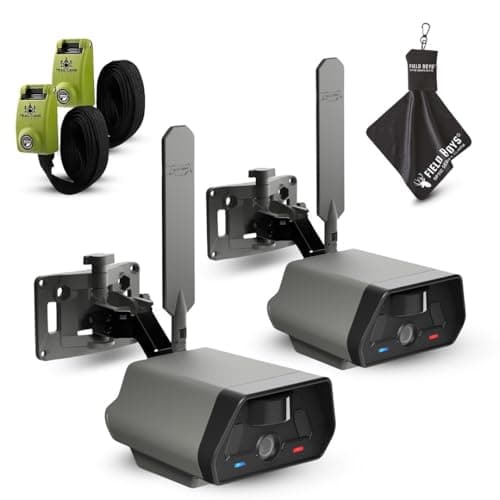 TACTACAM Defend Cellular Security Camera - No WiFi Required - Motion Activated Wireless Camera - Motion Detection - Includes Steel Reinforced Straps and Microfiber Cleaning Cloth (2PK)