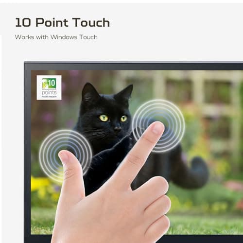 acer Portable Monitor | 15.6" FHD IPS Touch | Adaptive-Sync Support (FreeSync Compatible) | Slim Design | External Monitor for Laptop PC/Mac | 2 x USB 3.1 Type-C Port & Mini HDMI | PM161QT bmiuuux 4