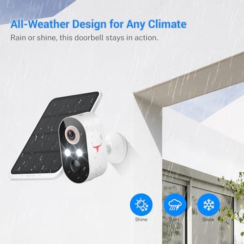 Blazique 1080p Solar Security Camera, Smart AI Human Detection, Color Night Vision, 2-Way Audio, Cloud Storage Sold Separately, 2.4G WiFi, Wireless Indoor/Outdoor Surveillance Bullet Cam (2 Pack) 7