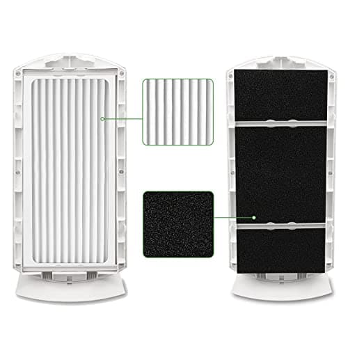 2 Pack 04383 04384 Replacement Filter Compatible with Hamilton Beach 04383 Air Purifier 04384 04385 04386A HEPA Filter Replacement, Replace Part # 990051000 7