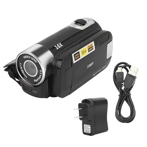Digital Camcorder, DH-90 16X Digital Zoom 2.7 Inch Colourful Display Screen, High Definition Camera Image Video Shooting Camcorder US Plug 110-240V 7