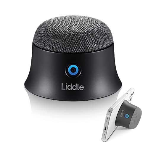 Liddle Speaker Magnetic Small Bluetooth Speaker Support MagSafe for iPhone 12/13/14/15/16, Wall Mount Mini Bluetooth Speaker for Golf Cart, Magnetic Attach to Anywhere, True Wireless Speaker (Black)