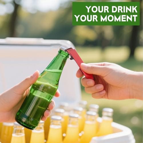 6 Pack Bottle Opener Keychain Set, Colorful Aluminum Alloy Beer Bottle Openers, Small Lightweight Keychain Opener for Beer, Soda & Can Opening, Pocket Bar Tool for Home, Camping & Parties 5