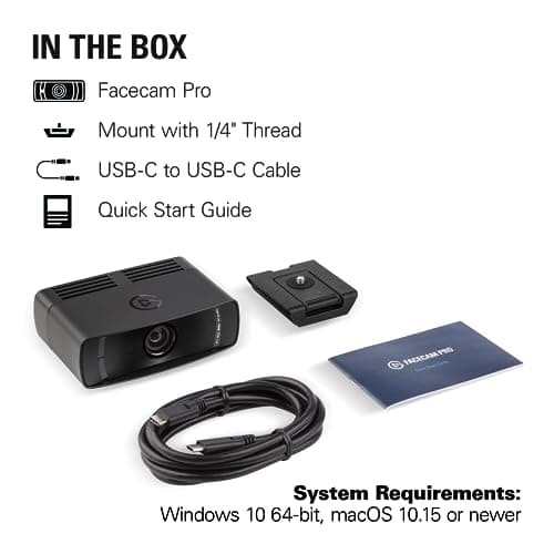 Elgato Facecam Pro, True 4K60 Ultra HD Webcam for Live Streaming, Gaming, Video Calls, Sony Sensor, Advanced Light Correction, DSLR Style Control, Wide Angle, works with OBS, Teams, Zoom, PC/Mac 11