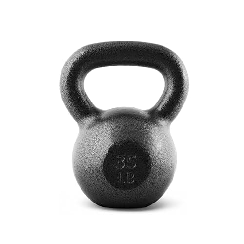 CAP Barbell Black Cast Iron Kettlebell | 35 Pounds