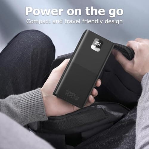 ZKpilse 100W Portable Charger Power Bank 50000mAh Fast Charging USB C Laptop External Battery Pack Power Bank, 4 Outputs 3 Inputs LED Display Mobile Phone Portable Power Banks for Travel Camping 5