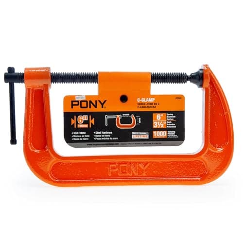 Pony Jorgensen 2660 6-Inch C-Clamp, Orange