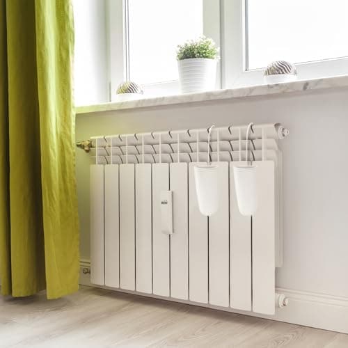 DEHHOO Pack of 4 Ceramic Radiator Hanging Humidifiers with S-Shaped Hooks White Radiator Water Evaporator for Healthy Room Air Moisture 9