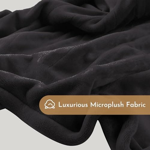 ONDAN Electric Heated Blanket 50"x60" Throw Size Flannel Heated Blanket, Cozy & Warm for All Night, 5 Heat Settings & 3 Hours Auto Off, Machine Washable, Iron Grey 9