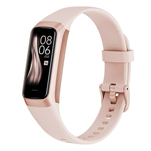 Fitness Tracker with Heart Rate/Blood Oxygen/Sleep Monitor, 20+ Sports Modes Smart Watches for Women/Men, Activity & Step Tracker Smart Watch for Android/iOS Phones (Rose Pink)