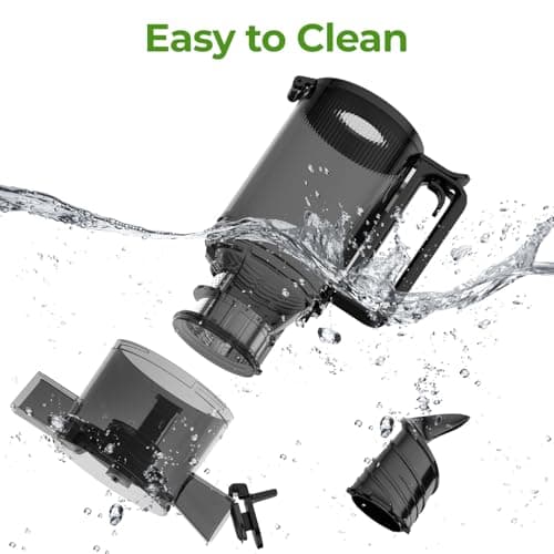 Masticating Juicer Machines, 5.8" Inch Feeding Chute Supports Whole Fruits and Vegetables，350W Slow Cold Press Juicer，Easy to Clean 6