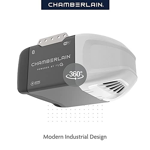 CHAMBERLAIN B2215T Garage Door Opener with Battery Backup, Black 9