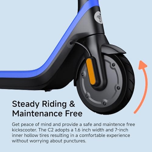 Segway Ninebot eKickScooter C2 Pro w/9.3 mi Max Operating Range & 12.4 mph Max Speed, Kids Electric Scooter Designed for Teens Ages 9+, UL-2272 Certified 7