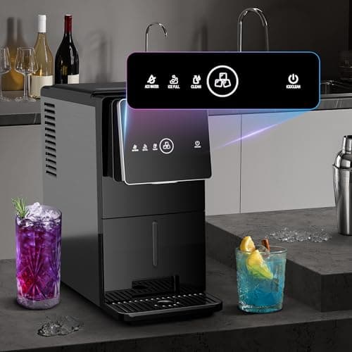 Kismile Countertop Nugget Ice Maker, 33LBS/24H, Soft Chewable Ice, One-Click, One-Touch Automatic Ice Dispensing, Self-Cleaning, 1.8L Removable Water Tank, Ideal for Home/Kitchen/Bar/Office 6