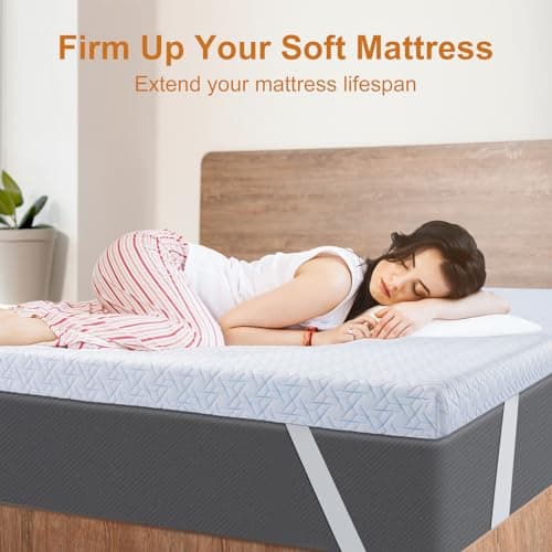 Maxzzz Mattress Topper Queen Size, 2 Inch Gel Memory Foam Mattress Topper with Cover Pressure Relief Soft Bed Topper, Non-Slip Design with Removable & Washable Cover, CertiPUR-US and Oeko-TEX 6