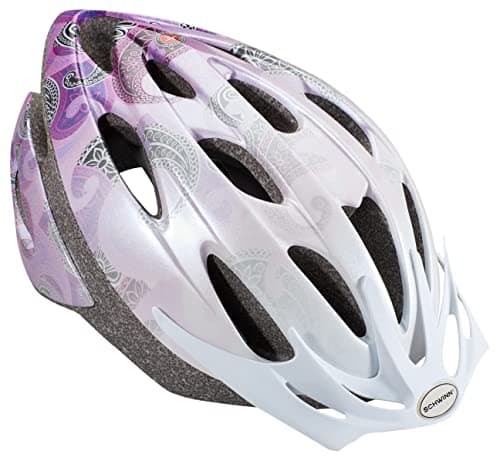 Schwinn Thrasher Bike Helmet for Adult Men Women Age 14+ with Suggested Fit 58-62cm, No Light Option, Lightweight with Adjustable Side and Chin Strap, Bike Accessories, Pink/Purple