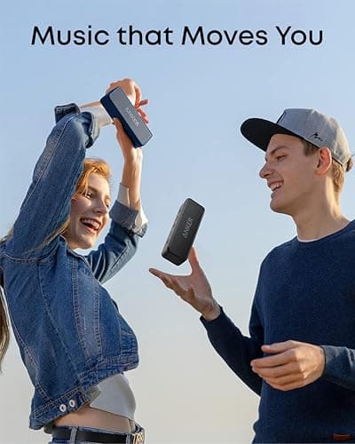 Anker Soundcore 2 Portable Bluetooth Speaker with Stereo Sound, Bluetooth 5, Bassup, IPX7 Waterproof, 24-Hour Playtime, Wireless, Speaker for Home, Outdoors, Travel 5