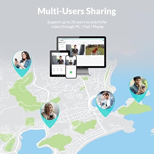 NETVUE Security Camera Outdoor, 1080P 2.4G WiFi Home Video Camera, Color Night Vision, Motion Detection, Two-Way Audio, Siren Alarm, Spotlight Camera, 24/7 Cloud Storage & SD Card, Support Alexa 8