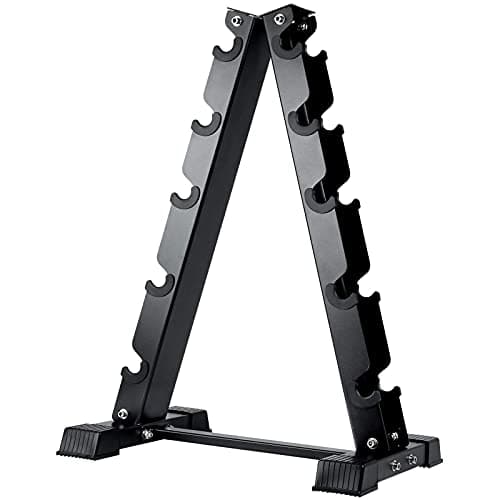 AKYEN A-Frame Dumbbell Rack Stand Only, 5 Tier Weight Rack for Dumbbells (570 Pounds Weight Capacity)