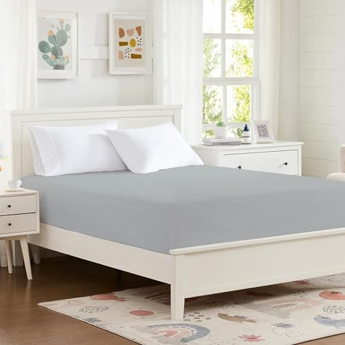 Hotella 100% Microfiber California King Size Fitted Sheet Only, 72"x84" Hotel Quality Deep Pocket Bottom Sheet Fit for 14" Matress, Machine Washable and Non-Fade, Snug Fit & Stay in Place, Light Gray