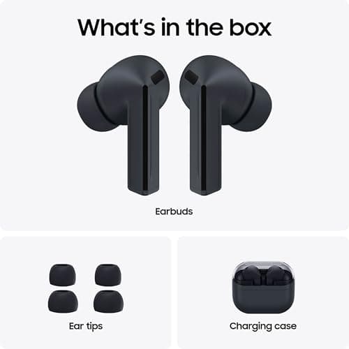 SAMSUNG Galaxy Buds 3 FE (2025) True Wireless Bluetooth Earbuds, Active Noise Cancellation, Powerful Sound, Clear Calls, Long Lasting Battery, Hands Free AI, Black [US Version, 2 Year Warranty] 11