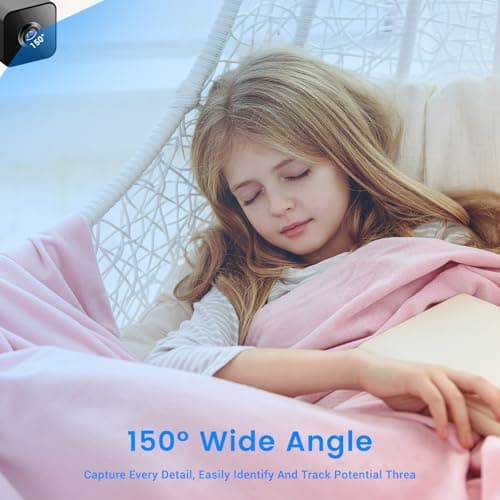 4K WIFI Home Security Camera Wireless Mini Indoor Hidden Spy Camera 4K HD With Night Vision Function, Motion Detection Application Built-in Battery Cat And Dog Camera For Home Security Dog Pet Camera 6