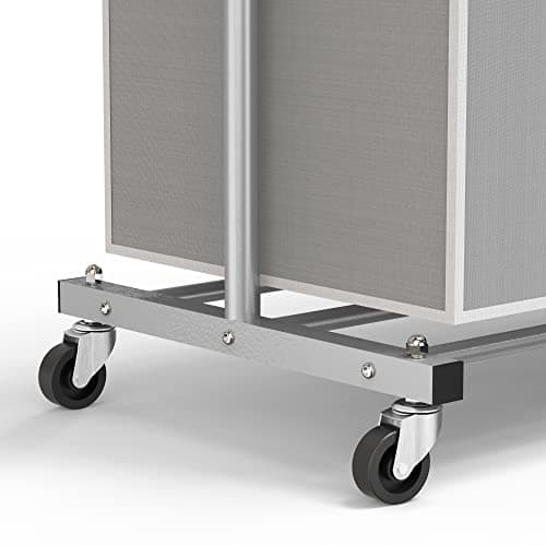 Simple Houseware 3 Bags Laundry Sorter with Extensible Clothes Hanging Rod 5