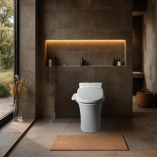 SmartBidet® SB-2000WE Electric Smart Bidet Toilet Seat with Heated Seat, Warm Air Dryer, Temperature Control Wash, and Control Panel, Elongated Seat 3