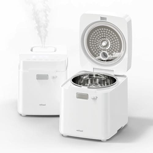Mifasol Stainless Steel Humidifier, Warm Mist Humidifier 3.3L/0.87Gal, Easy to Clean Steam Humidifiers Large Room for Home 1000 sq ft, Healthy Humidifiers for Bedroom Baby Nursery Living Room Office