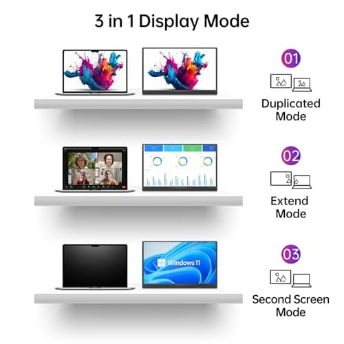 Yxk Portable Monitor 15.6 Inch 1080P USB-C HDMI Ultra-Slim Travel Monitor with Kickstand, for Laptop, PC, Mac Phone, PS, Xbox, Swich IPS Ultra-Thin Zero Frame Gaming 6